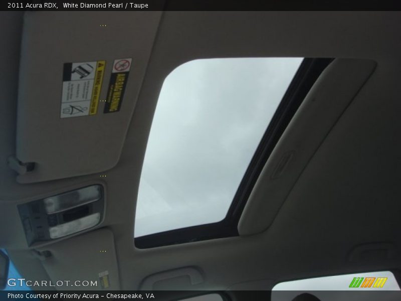 White Diamond Pearl / Taupe 2011 Acura RDX