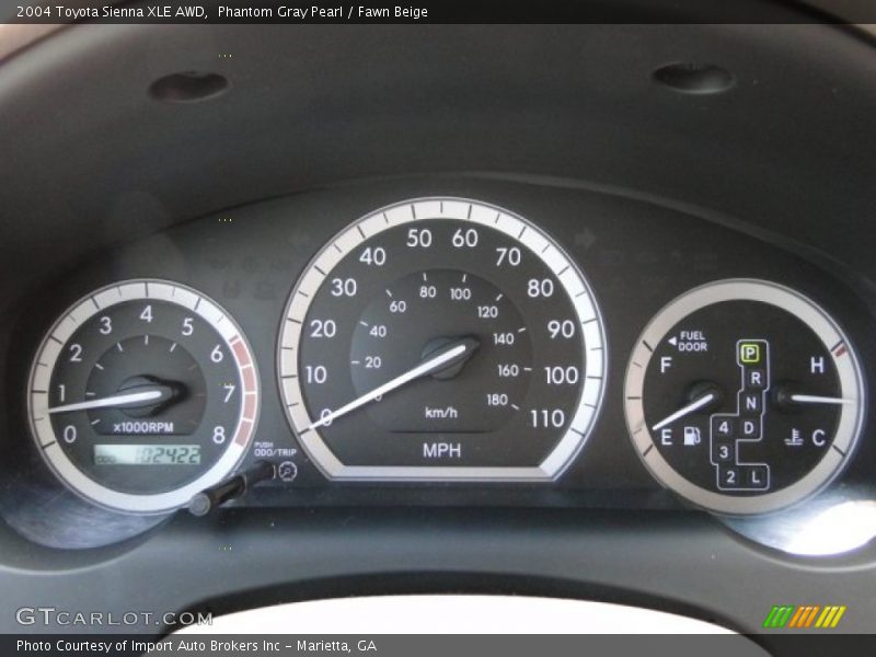  2004 Sienna XLE AWD XLE AWD Gauges