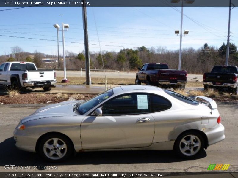 Super Silver / Black/Gray 2001 Hyundai Tiburon