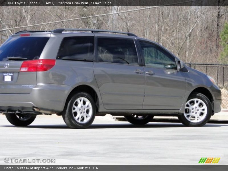 Phantom Gray Pearl / Fawn Beige 2004 Toyota Sienna XLE AWD