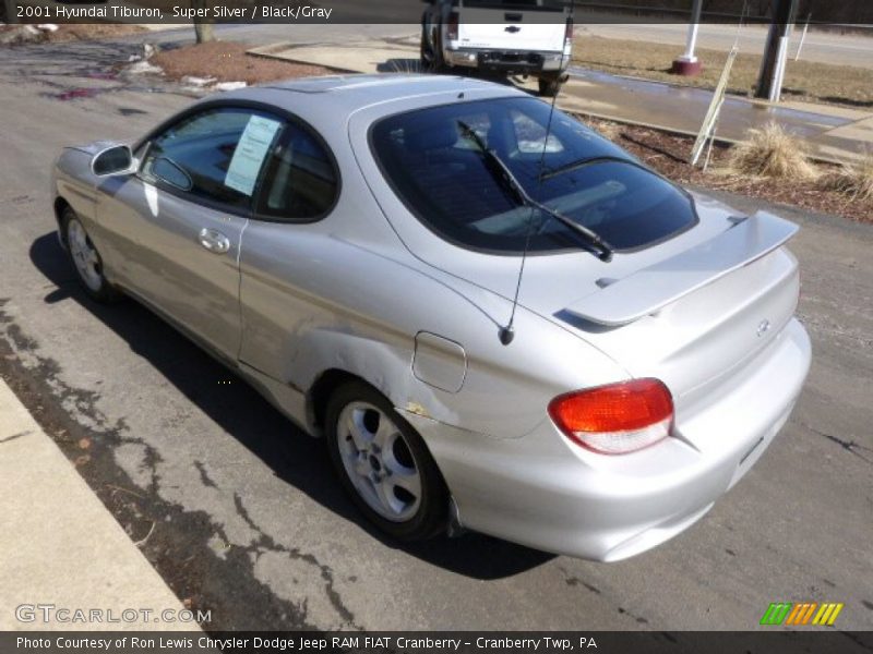Super Silver / Black/Gray 2001 Hyundai Tiburon