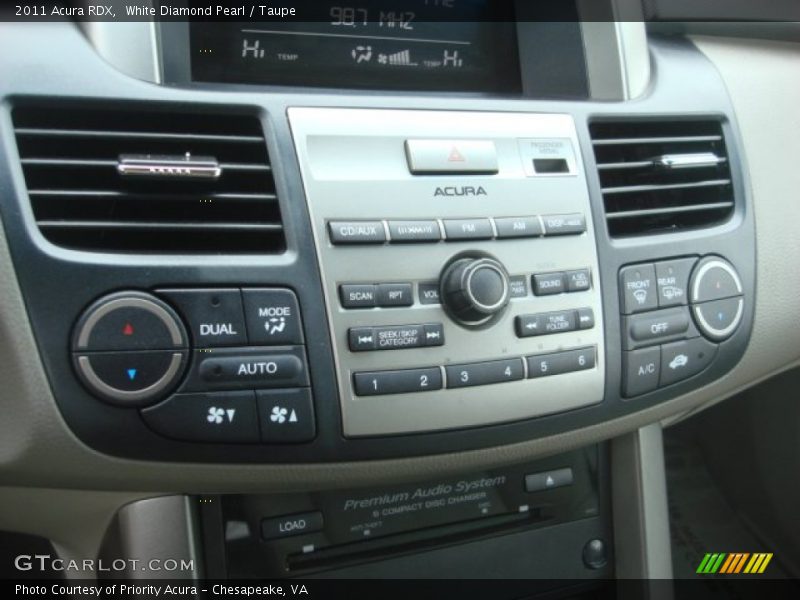White Diamond Pearl / Taupe 2011 Acura RDX