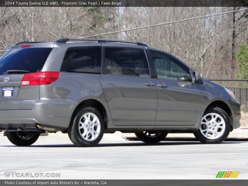 Phantom Gray Pearl / Fawn Beige 2004 Toyota Sienna XLE AWD