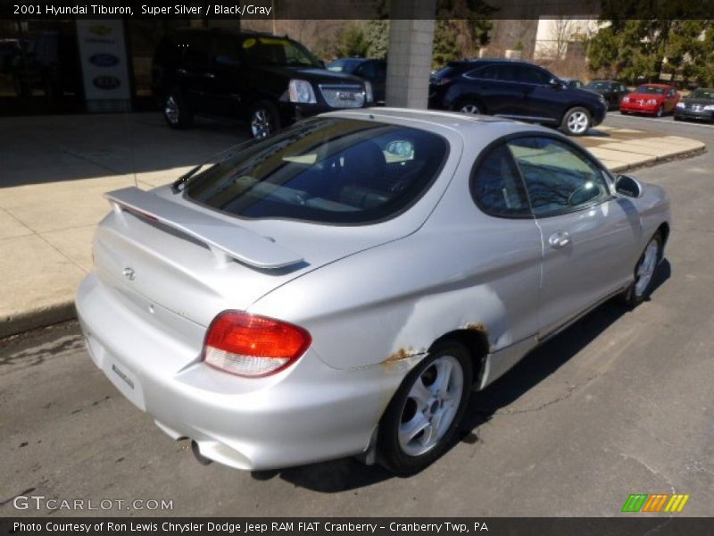 Super Silver / Black/Gray 2001 Hyundai Tiburon