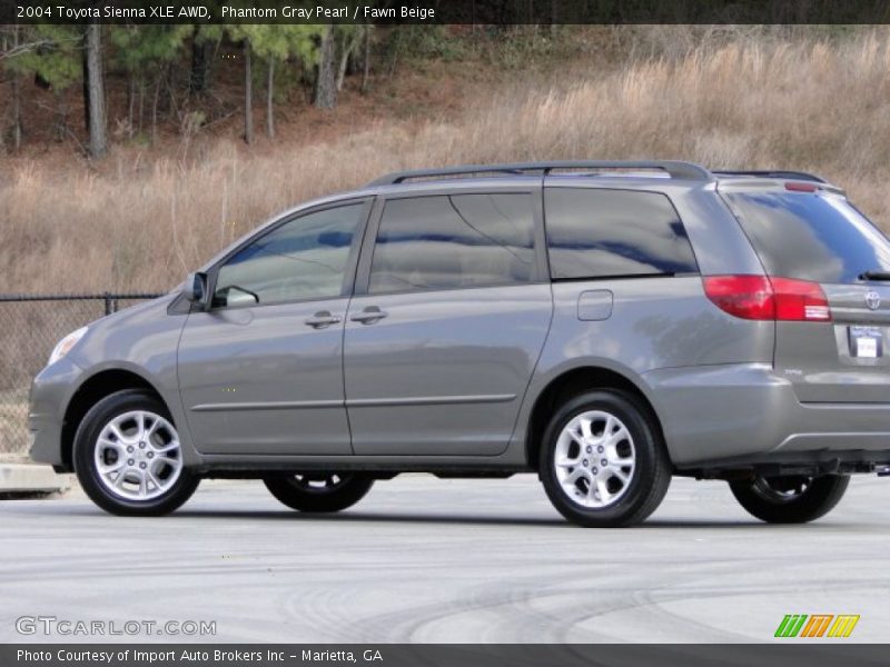 Phantom Gray Pearl / Fawn Beige 2004 Toyota Sienna XLE AWD