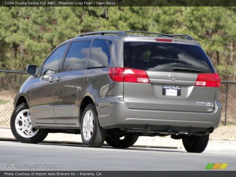 Phantom Gray Pearl / Fawn Beige 2004 Toyota Sienna XLE AWD