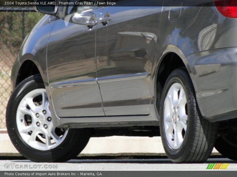 Phantom Gray Pearl / Fawn Beige 2004 Toyota Sienna XLE AWD