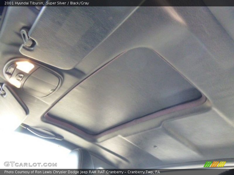 Super Silver / Black/Gray 2001 Hyundai Tiburon