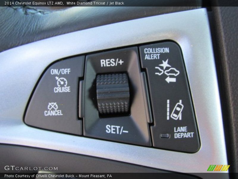 White Diamond Tricoat / Jet Black 2014 Chevrolet Equinox LTZ AWD