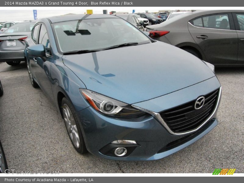 Blue Reflex Mica / Black 2014 Mazda MAZDA3 s Grand Touring 4 Door