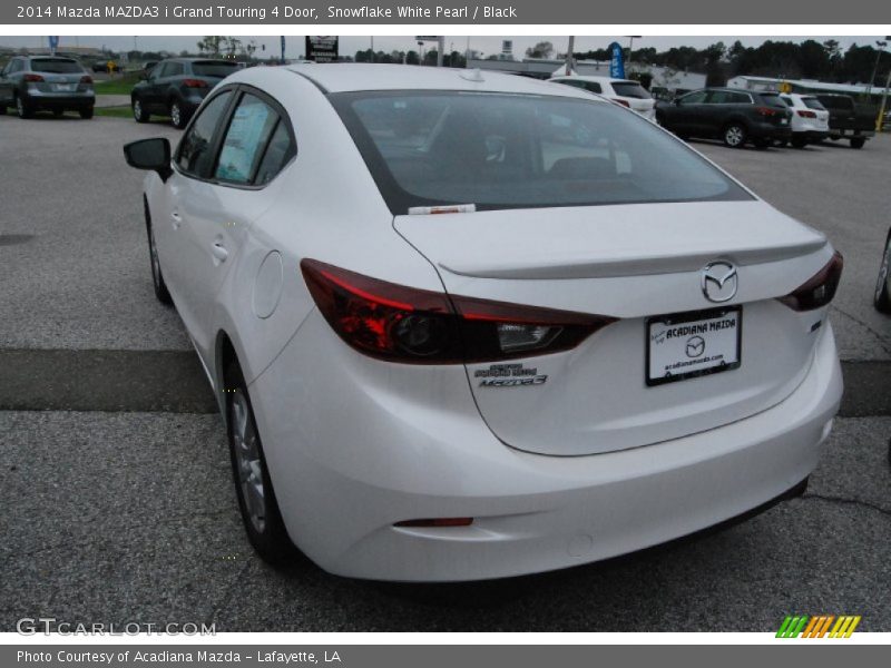 Snowflake White Pearl / Black 2014 Mazda MAZDA3 i Grand Touring 4 Door