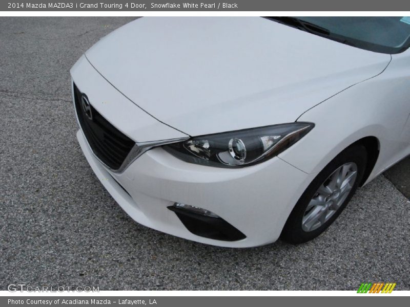 Snowflake White Pearl / Black 2014 Mazda MAZDA3 i Grand Touring 4 Door