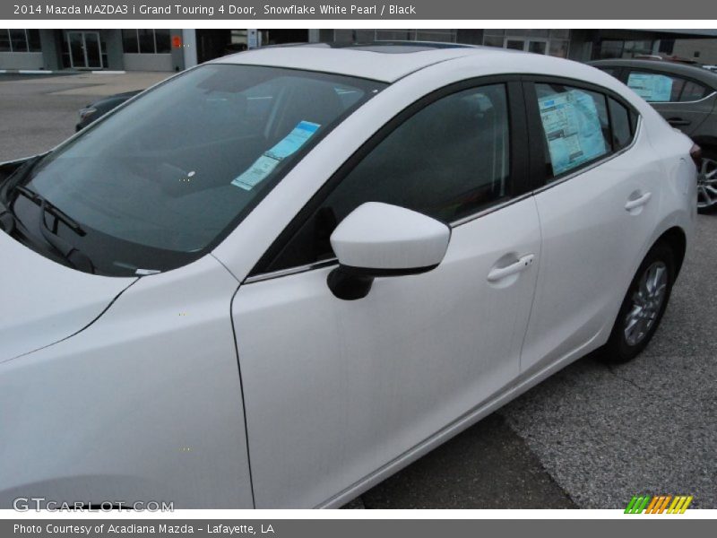 Snowflake White Pearl / Black 2014 Mazda MAZDA3 i Grand Touring 4 Door