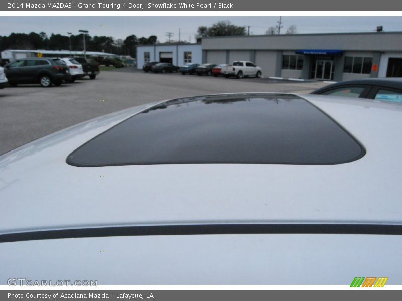 Snowflake White Pearl / Black 2014 Mazda MAZDA3 i Grand Touring 4 Door