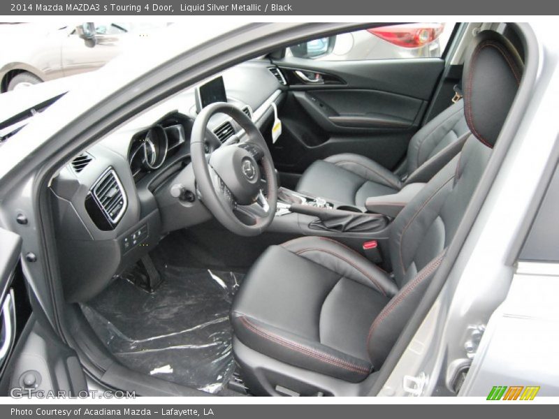 Liquid Silver Metallic / Black 2014 Mazda MAZDA3 s Touring 4 Door