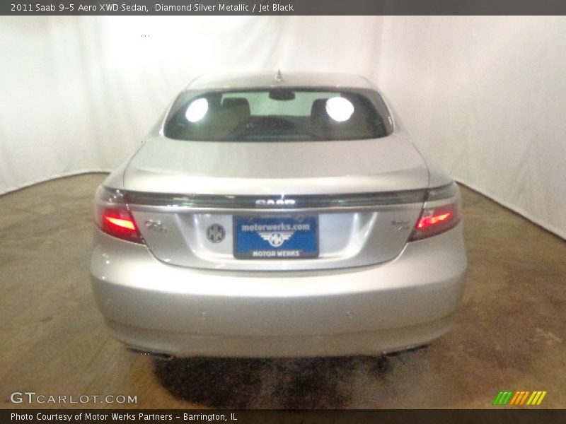 Diamond Silver Metallic / Jet Black 2011 Saab 9-5 Aero XWD Sedan