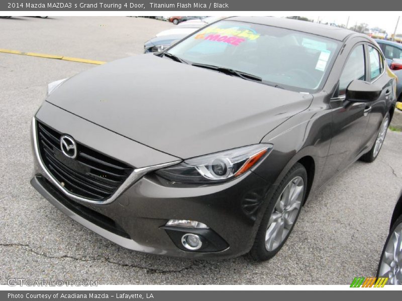 Titanium Flash Mica / Black 2014 Mazda MAZDA3 s Grand Touring 4 Door