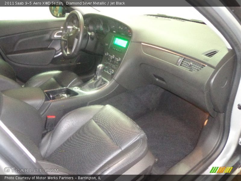 Diamond Silver Metallic / Jet Black 2011 Saab 9-5 Aero XWD Sedan