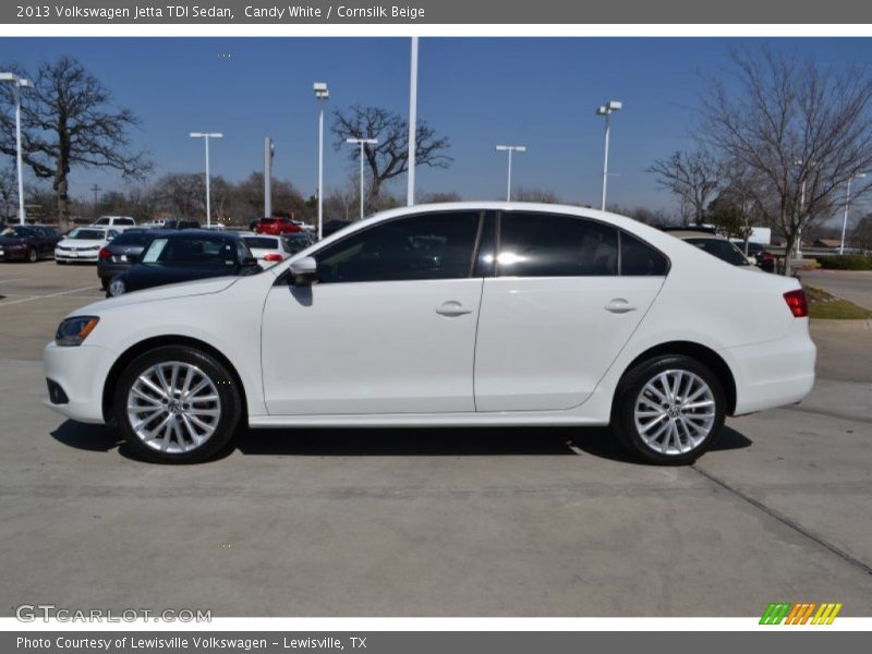 Candy White / Cornsilk Beige 2013 Volkswagen Jetta TDI Sedan
