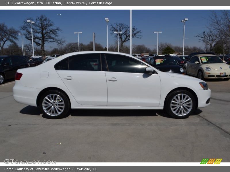 Candy White / Cornsilk Beige 2013 Volkswagen Jetta TDI Sedan