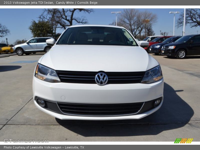 Candy White / Cornsilk Beige 2013 Volkswagen Jetta TDI Sedan