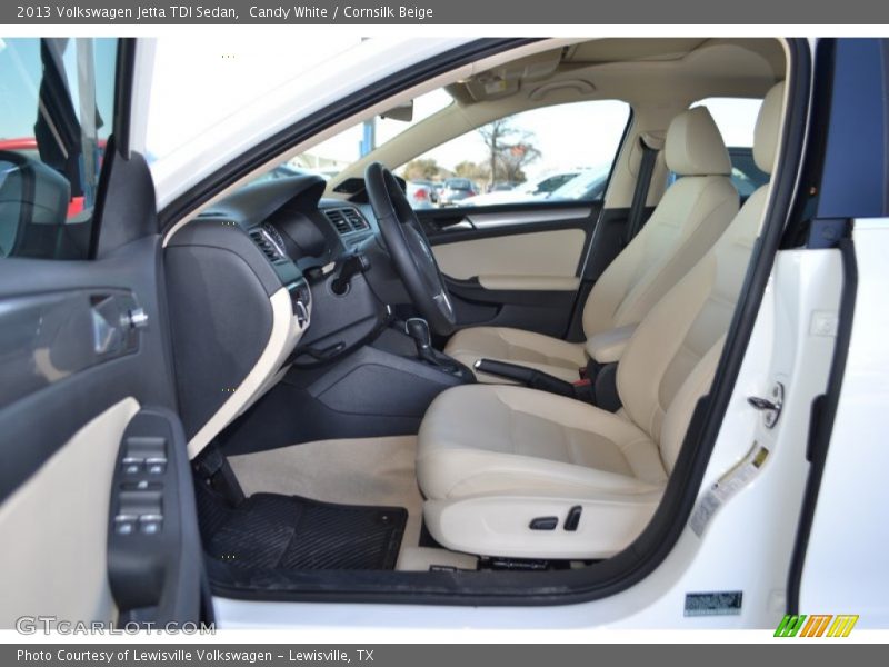 Candy White / Cornsilk Beige 2013 Volkswagen Jetta TDI Sedan