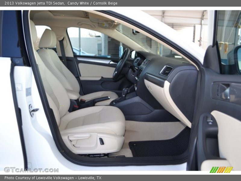 Candy White / Cornsilk Beige 2013 Volkswagen Jetta TDI Sedan