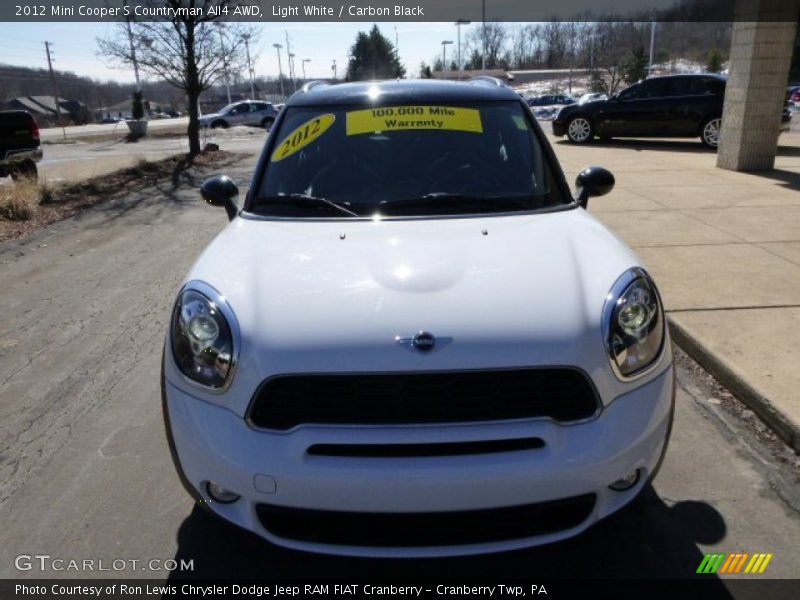 Light White / Carbon Black 2012 Mini Cooper S Countryman All4 AWD