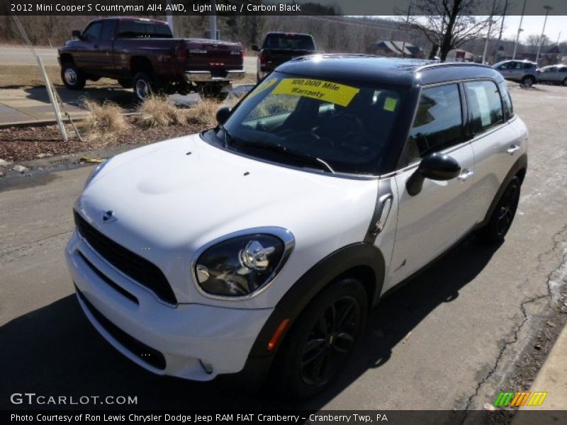 Light White / Carbon Black 2012 Mini Cooper S Countryman All4 AWD