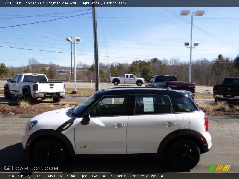 Light White / Carbon Black 2012 Mini Cooper S Countryman All4 AWD
