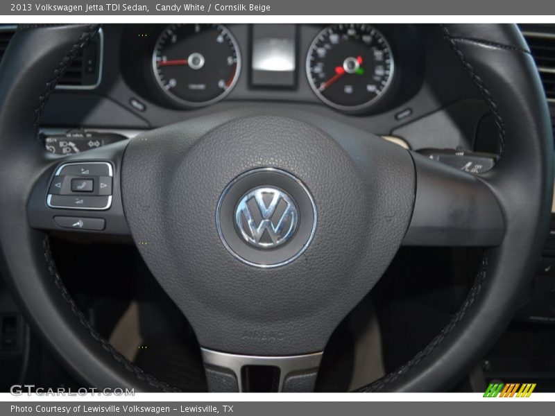 Candy White / Cornsilk Beige 2013 Volkswagen Jetta TDI Sedan