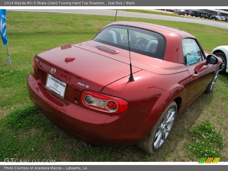 Zeal Red / Black 2014 Mazda MX-5 Miata Grand Touring Hard Top Roadster