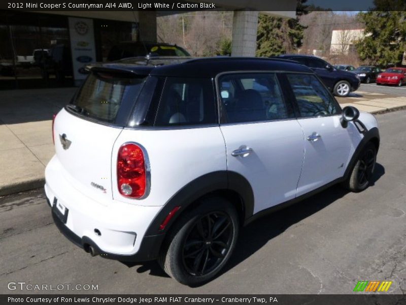 Light White / Carbon Black 2012 Mini Cooper S Countryman All4 AWD