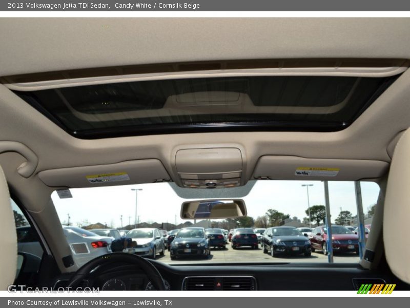 Candy White / Cornsilk Beige 2013 Volkswagen Jetta TDI Sedan