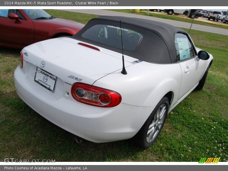 Crystal White Pearl / Black 2014 Mazda MX-5 Miata Sport Roadster