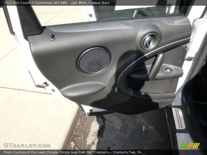Light White / Carbon Black 2012 Mini Cooper S Countryman All4 AWD
