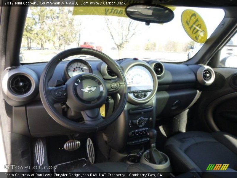 Light White / Carbon Black 2012 Mini Cooper S Countryman All4 AWD