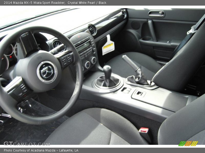 Crystal White Pearl / Black 2014 Mazda MX-5 Miata Sport Roadster