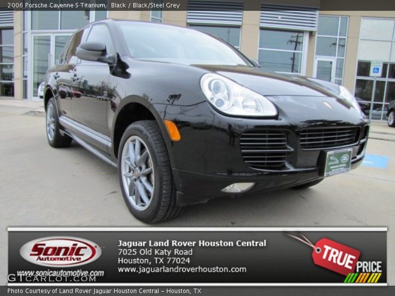 Black / Black/Steel Grey 2006 Porsche Cayenne S Titanium