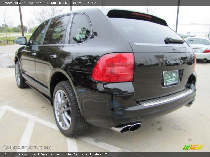 Black / Black/Steel Grey 2006 Porsche Cayenne S Titanium