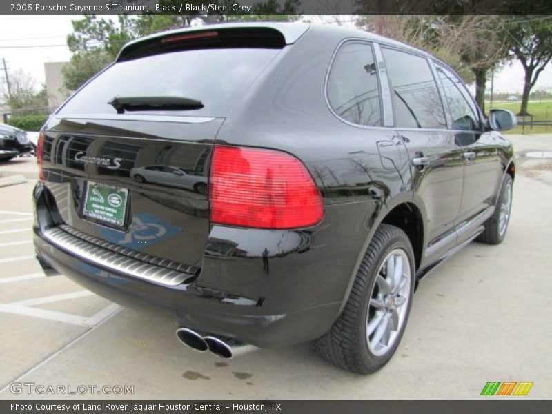 Black / Black/Steel Grey 2006 Porsche Cayenne S Titanium