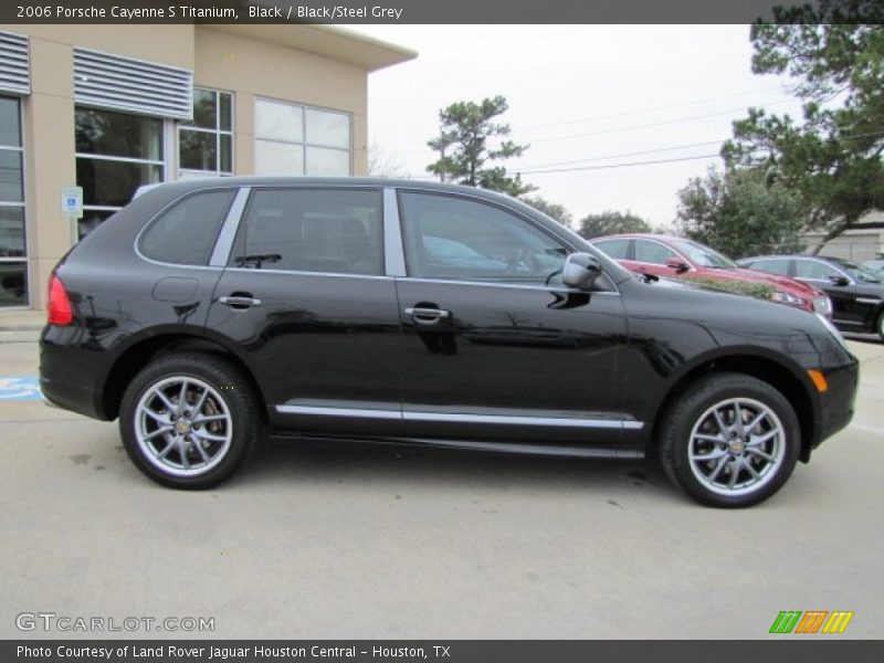 Black / Black/Steel Grey 2006 Porsche Cayenne S Titanium