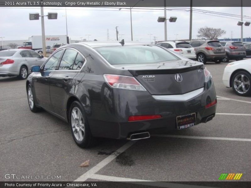 Grigio Gray Metallic / Ebony Black 2011 Acura TL 3.5 Technology