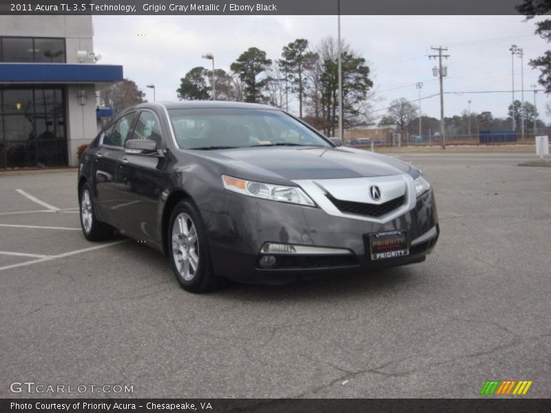 Grigio Gray Metallic / Ebony Black 2011 Acura TL 3.5 Technology