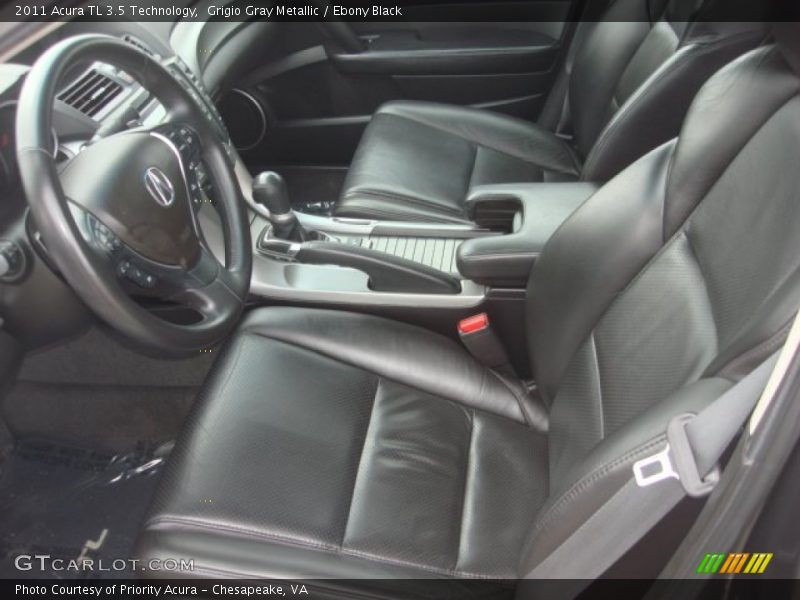 Grigio Gray Metallic / Ebony Black 2011 Acura TL 3.5 Technology
