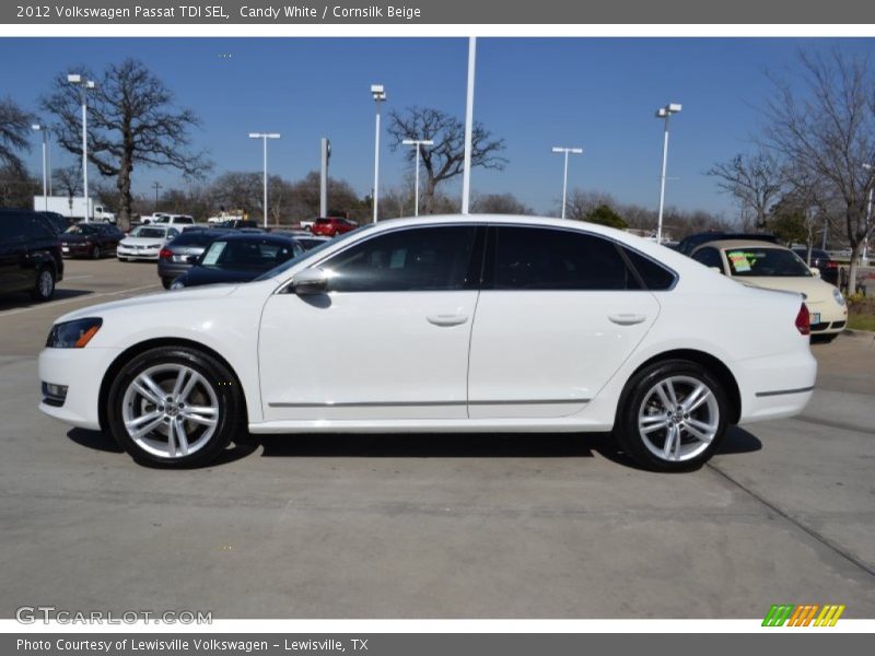 Candy White / Cornsilk Beige 2012 Volkswagen Passat TDI SEL