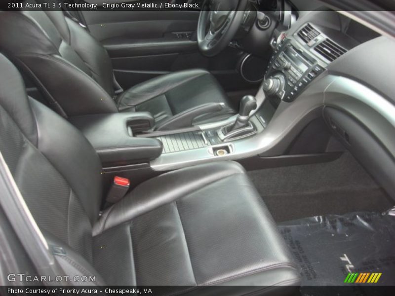 Grigio Gray Metallic / Ebony Black 2011 Acura TL 3.5 Technology