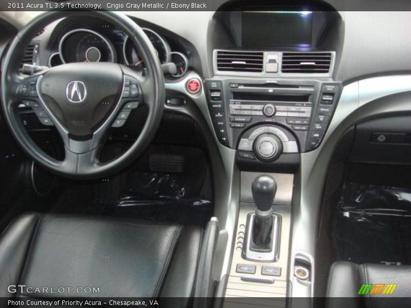 Grigio Gray Metallic / Ebony Black 2011 Acura TL 3.5 Technology