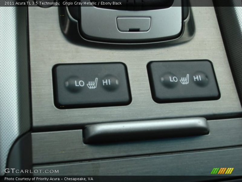 Grigio Gray Metallic / Ebony Black 2011 Acura TL 3.5 Technology