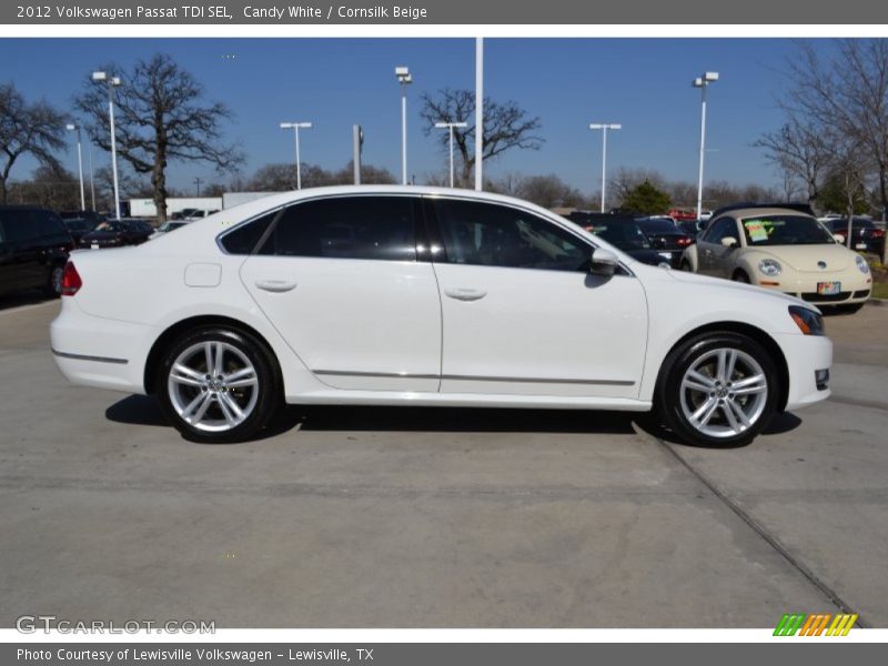 Candy White / Cornsilk Beige 2012 Volkswagen Passat TDI SEL